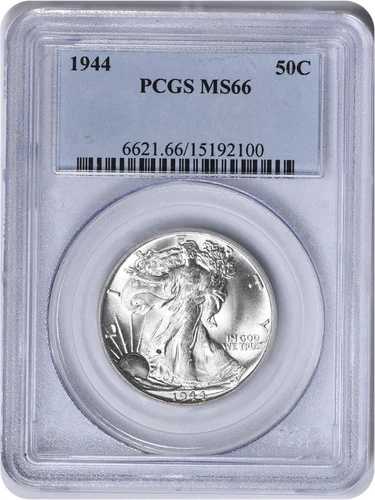 1944年ウォーキング・リバティ・シルバー・ハーフドル MS66 PCGS