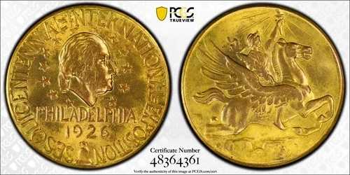 1926年 SC$1 HK-453、150周年記念ブロンズ、RBトーニング PCGS MS64 ***トップポップ***|WORLD RESOURCE【QUEEN店】