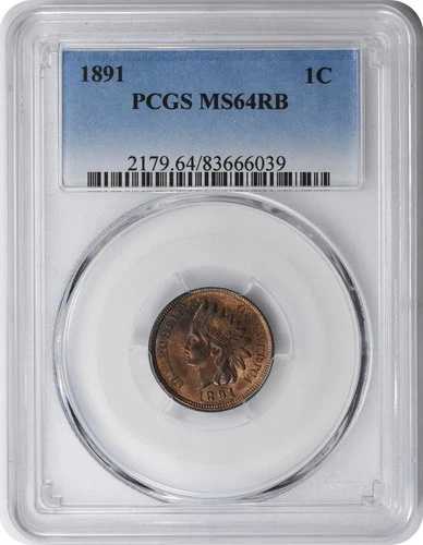 1891年インディアンセント MS64RB PCGS｜WORLD RESOURCE【QUEEN店】