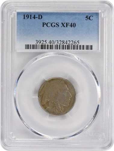 1914-D バッファローニッケル EF40 PCGS｜WORLD RESOURCE【QUEEN店】