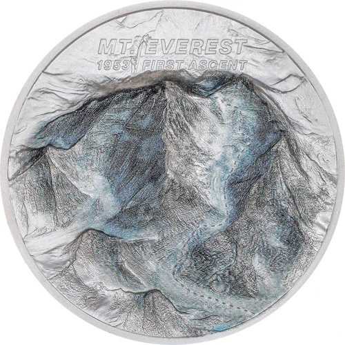 2023 年クック諸島 10 ドル MT エベレスト - 2 オンス 999 シルバー コイン、箱、カプセル、COA 付き。｜WORLD RESOURCE【QUEEN店】