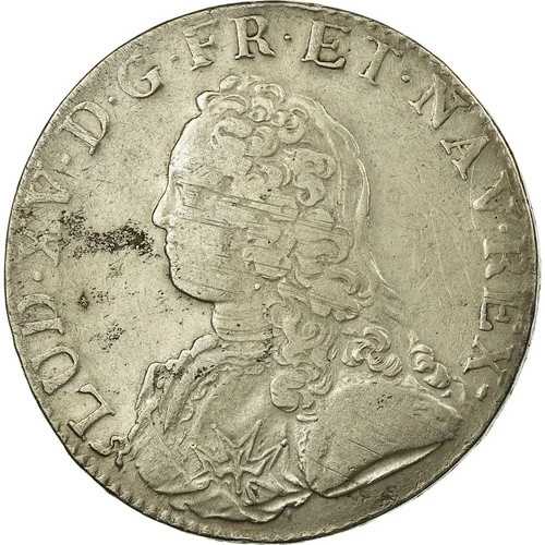 [#19962] フランス、ルイ 15 世、オリヴィエの枝、1736 年、ルーアン、シルバー、EF｜WORLD RESOURCE【QUEEN店】