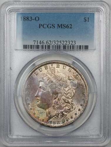 1883-O 1ドル モルガン銀貨 PCGS MS-62 5A 色調良好｜WORLD RESOURCE【QUEEN店】
