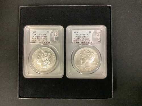 2023年 S モルガン＆ピースドルセット PCGS PR70
