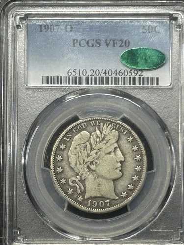 1907 O Barber ハーフダラー PCGS VF20 CAC承認済み オリジナル 入手困難 CAC｜WORLD RESOURCE【QUEEN店】