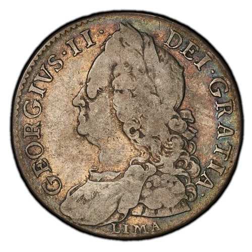 1746年 イギリス 1/2 ハーフクラウン S-3695A LIMA ジョージ2世 PCGS VF25 KM# 584.2｜WORLD RESOURCE【QUEEN店】