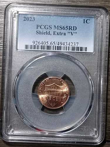2023年 リンカーン・セント エクストラV PCGS MS65 RD レアエラーバラエティ