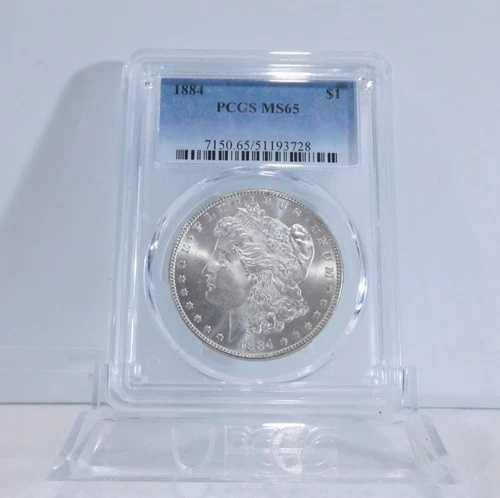 1884-P モーガン シルバー ダラー、PCGS MS-65!