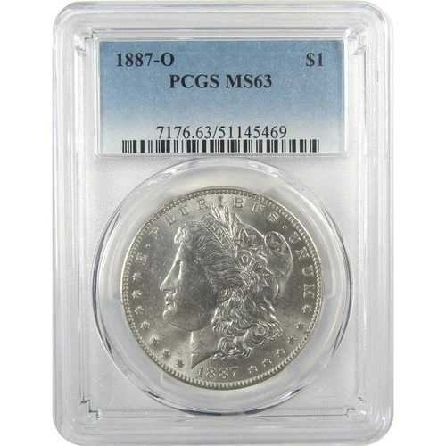 1887年 O モルガン・ダラー MS 63 PCGS シルバー 未流通 1ドルコイン SKU:I21020