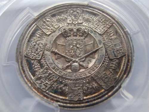 ドイツ諸州プロイセン ベルリンにおけるオマージュ 1840年 ヴィルヘルム国王 銀メダル PCGS SP58