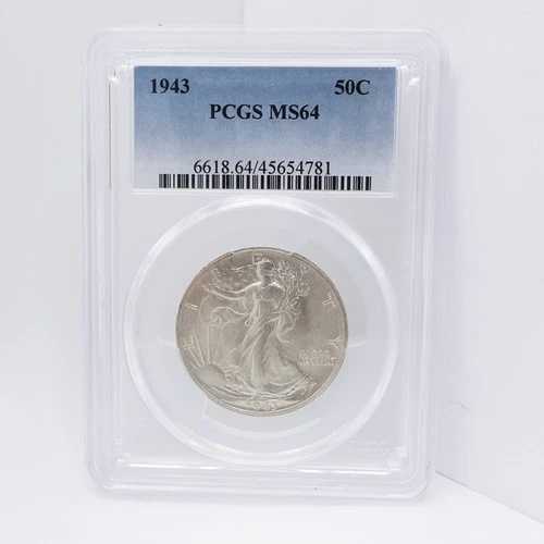 1943年 リバティウォーキング シルバーハーフドル - PCGS MS 64|WORLD RESOURCE【QUEEN店】