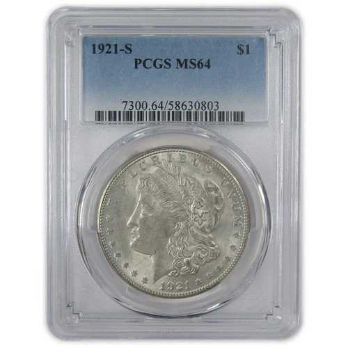 1921年 S モーガン・ダラー MS 64 PCGS シルバー 未流通 1ドルコイン SKU:I23604｜WORLD RESOURCE【QUEEN店】 81,675円