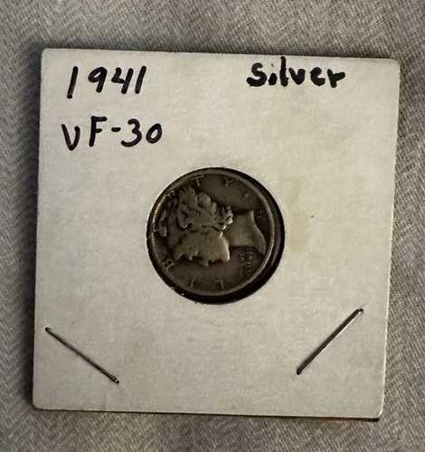 1941年 マーキュリー・ダイム ウィングド・リバティ シルバー・ダイム コレクターズコイン VF30