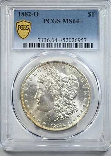 1882-O モルガン・ダラー $1 PCGS MS64+