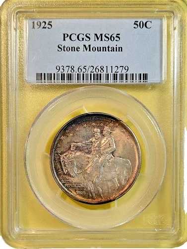 1925年 ストーンマウンテン記念ハーフドル PCGS MS65