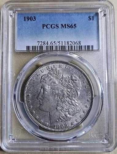 1903年 P モルガン シルバー ダラー PCGS MS65 ジェム アンサーキュレート $1 BU