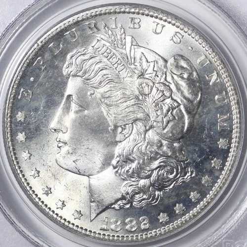 GEM BU 1882-S モルガン銀貨 PCGS MS65 OGH ブレザー!! ZACFR