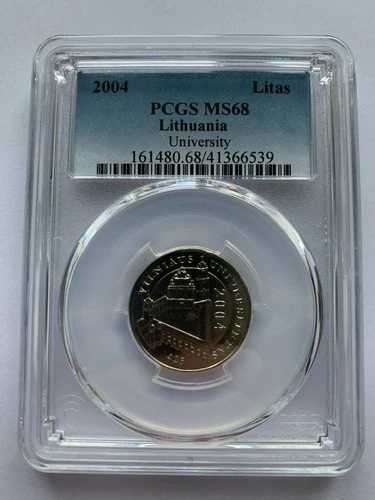 2004年 リトアニア リタス PCGS MS68 -トップポップ-- VU-425
