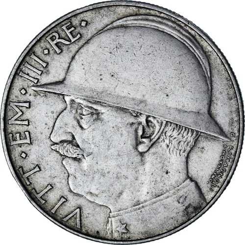 [#1155860] コイン、イタリア、ヴィットリオ エマヌエーレ 3 世、20 リラ、1928、ローマ、オーストラリア、シル、ver