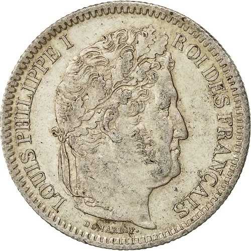 [#492398] コイン、フランス、ルイ フィリップ、2 フラン、1834 年、ルーアン、オーストラリア、シル、ver