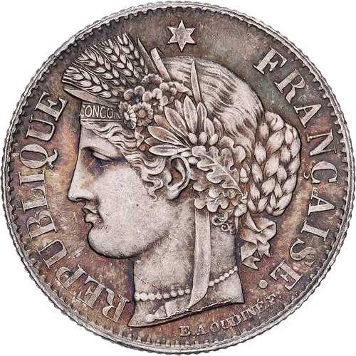 [#138142] フランス、50 サンタイム、セレ、1850 年、パリ、シルバー、MS、ガドゥリー:411