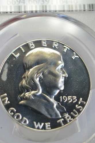 PR66 1953 PCGS グレーデッド フランクリン シルバー ハーフダラー プルーフコイン 希少 未流通 82,885円
