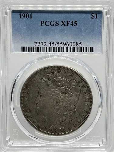 1901年 モルガン・ダラー XF45 PCGS 90% シルバー フィラデルフィア