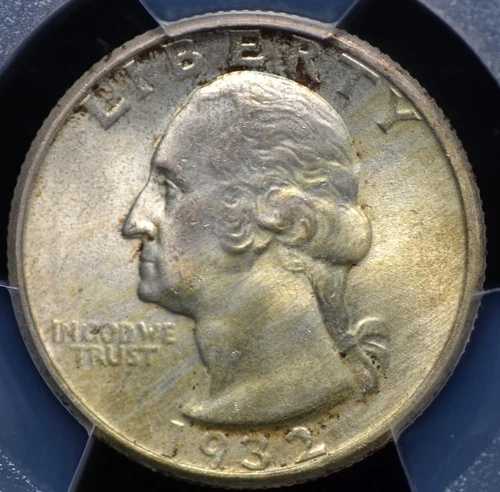 1932年ワシントンクォーター PCGS MS 65 美しいオリジナルの逸品、そして最もタフなフィリー