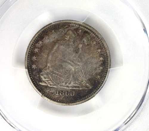1860-O クォーター：PCGS XF40