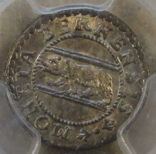 スイス ベルン 1794 1/2 クロイツァー PCGS MS65 ベア