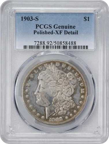 1903年 S モーガン銀貨 $1 PCGS XF 詳細 (488) 83,490円