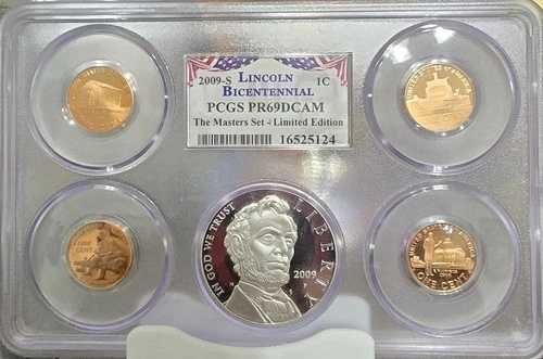 2009年リンカーン建国200周年記念コイン「マスターセット」PCGS PR69DCAM 限定版