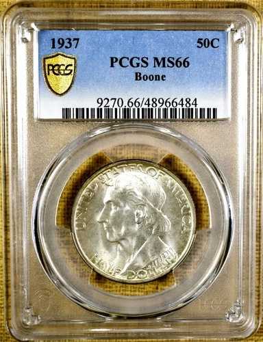 1937年 PCGS MS66 ブーン記念ハーフドル - PCGSゴールドシールド 83,490円