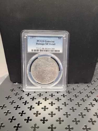 1892年 $1 PCGS 純正ダメージ XF 詳細