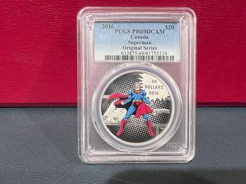 2016年 20ドル カナダ スーパーマン オリジナルシリーズ PCGS PR69 DCAM (DJ)