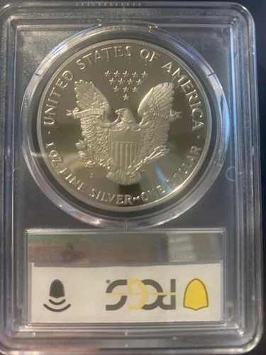 1989-S アメリカン シルバー イーグル - PCGS - PR70 DCAM - ブルー ラベル
