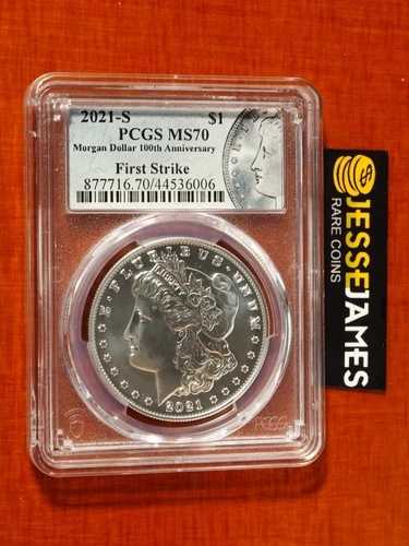 2021年 $1 S シルバー モルガンドル PCGS MS70 ファーストストライク サンフランシスコ