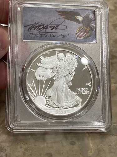 2020-W アメリカンシルバーイーグル PR70 DCAM PCGS 1オンス 発行初日 POP 25