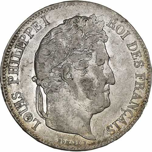 [#1307670] フランス、ルイ フィリップ、5 フラン、1834 年、ラ ロシェル、シルバー、AU(50-53)