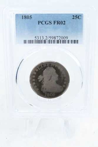 1805-P PCGS FR02 自由の女神像半ドル ビジネスストライク 50セント