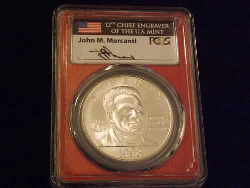 1998-S $1 クリスパス アタック メルカンティ ラベル PCGS MS 70｜WORLD RESOURCE【QUEEN店】