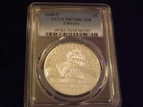 2000-P $1 図書館 PCGS PR 70 DCAM｜WORLD RESOURCE【QUEEN店】