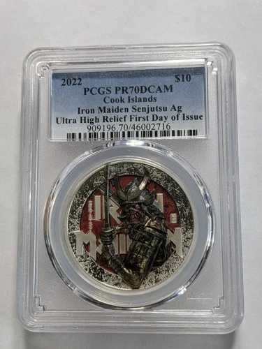 レア #### 1ST DAY 2023 クック諸島 アイアンメイデン SENJUTSU AG. 2オンス 1ST DAY HIGH｜WORLD RESOURCE【QUEEN店】 84,095円