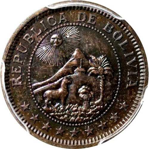 1951年 KN ボリビア 1 ボリビアーノ、キングノートン スペシメン プルーフ PCGS SP 65 極上トーン|WORLD RESOURCE【QUEEN店】
