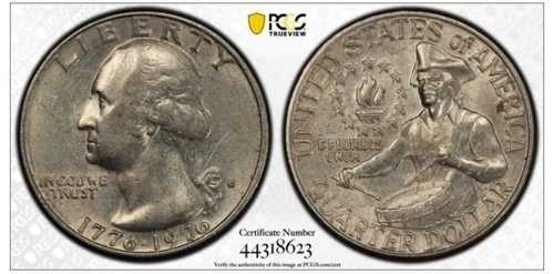 1776-1976 D ワシントン 25セント ~ DDO FS-101 ~ PCGS XF ~ ダブルダイ バイセンテニアル
