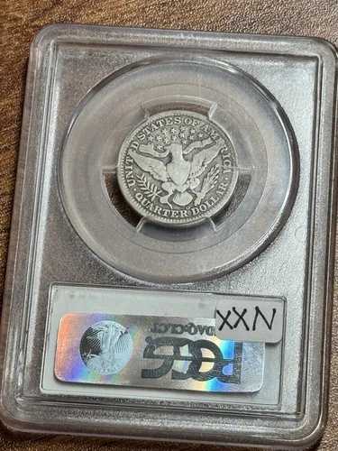 1909 O バーバー シルバー クォーター PCGS VG10 キーデート US 25セントタイプコイン (Slab1293)