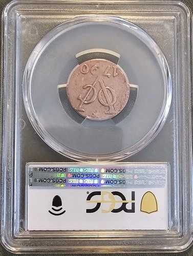 1726-94 VOC Duit PCGS 正規オランダ領東インド ファーストニューヨークペニー