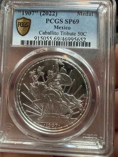 1907 (2022) 50 センタボス カバリート シルバー ミンテージ 300 PCGS SP69
