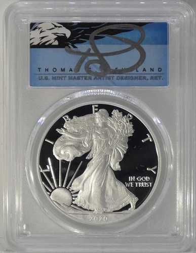 2020-W PCGS PR70DCAM シルバーイーグル クリーブランドブルーイーグル FDOI FUN おめでとうございます