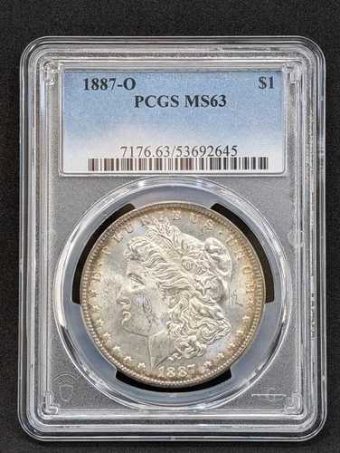 1887-O モルガン銀貨 PCGS MS63 MS 63 $1 ニューオーリンズ